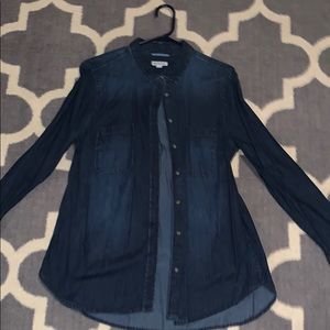 Button down denim